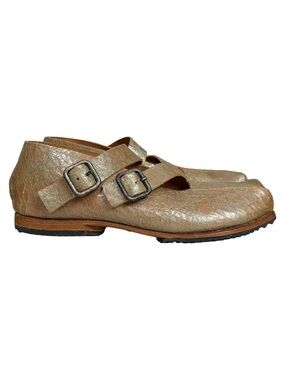 Cydwoq Gamma shoes Women’s Embossed Leather Handmade in USA Size 8 EUC